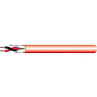 West Penn 995SRD1000 14/2 Stranded Shielded FPLR Fire Alarm Cable, 500' (152.4m) Reel, Red