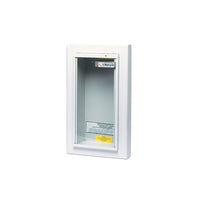 Kidde 468044 Fire Extinguisher Semi-Recessed Cabinet, Dry Chemical, White