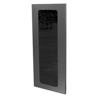 Hubbell HQKSD48 QUADCAB Series Soild Door, 4', Black