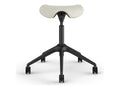 Humanscale F500GTL13FHKNSC Freedom Active Pony Stool with Desk Height Cylinder - Glacier Ticino Leather