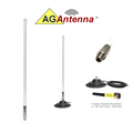AG Antenna AG12M-15-SM AG12 Omni Cellular 4G CBRS 5G NR Antenna w/Magnetic Mount -15ft Coax Cable - SMA Male