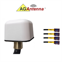 AG Antenna AG44F-BW-4C AG44 Low Profile Series Mobility 4-LEAD Multi-mimo 4 x Cellular 3G 4G 5G Cbrs - Bolt Mount Antenn