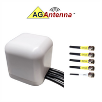 AG Antenna AG45-MW-4CG AG45 Low Profile Series Mobility 5-Lead Multi-MIMO 4 x Cellular 3G 4G 5G CBRS / GPS GNSS - Magnet