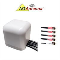 AG Antenna AG45-MW-4WG AG45 Low Profile Series Mobility 5-Lead Multi-MIMO 4 x WiFi Dual Band / GPS GNSS - Magnetic Mount