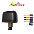 AG Antenna AG45F-BB-4CG AG45 Low Profile Series Mobility 5-LEAD Multi-mimo 4 x Cellular 3G 4G 5G Cbrs / Gps Gnss - Bolt Mount Antenna W/15FT Coax Cables Fk - Black