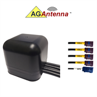 AG Antenna AG45F-MB-4CG AG45 Low Profile Series Mobility 5-LEAD Multi-mimo 4 x Cellular 3G 4G 5G Cbrs / Gps Gnss - Magne