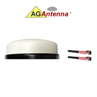 AG Antenna AG46-AW-2W AG46 Low Profile Series Mobility 2-Lead MIMO 2 x WiFi Dual Band - Adhesive Mount Antenna w/15ft Co