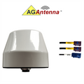 AG Antenna AG53F-BW-2CG AG53 Enterprise Series Mobility 3-Lead MIMO 2 x Cellular 3G 4G 5G CBRS / GPS GNSS - Bolt Mount Antenna w/15ft Coax Cables FK - White
