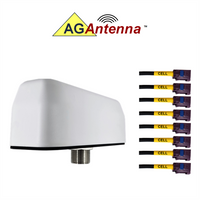 AG Antenna AG98F-BW-8C AG98 Low Profile Series Mobility 8-Lead Multi-MIMO 4 x Cellular 3G 4G 5G CBRS - Bolt Mount Antenn