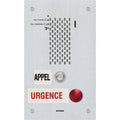 Aiphone IX-SSA-2RA-FR IX Series 2-Call Button IP Emergency Station, French, Flush Mount
