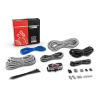 8-GA CCA Amplifier Installation Kit - SILVER - front view | Silarius