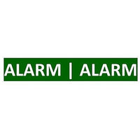 SigCom 880-0046-G Label for SPECTRUM Pull Stations "ALARM ALARM", White Text, Green Label
