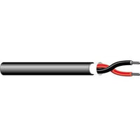 West Penn AQ227BK1000 12/2 Stranded Unshielded Audio Cable, AQUASEAL Direct Burial CL3, FPL, 1000' (304.8m), Reel, Black