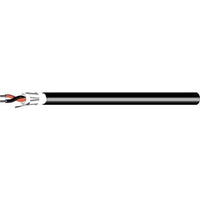 West Penn AQ293BK1000 18/2 Stranded Shielded Audio Cable, AQUASEAL Direct Burial CL3, FPL, 1000' (304.8m), Reel, Black