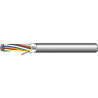 West Penn AQC3186GY1000 18/6 Stranded Shielded Audio Cable, AQUASEAL Indoor/Outdoor, CM, 1000' (304.8m), Reel, Gray