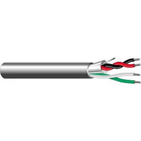 West Penn AQC355GY1000 22/2 Intercom Audio Cable with Aquaseal, Shielded Unshielded, UV Resistant PVC, 1000', Gray