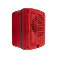 System Sensor SPRKL Outdoor Speaker Wall, Plain, Red