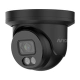AVYCON AVC-NCE81F28-B 8MP Infinitecolor Turret Camera with Built-In MIC, 2.8mm Fixed Lens, IP67, Black
