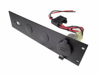 Havis C-LP1-USB Console, Accessory, Plate, Internal Mount, 2" Mounting Space, 1 Lighter-Plug Outlet, 1 USBCO