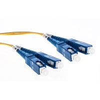 Cleerline 3DOS2SCSC05M-UPC XD Series Bend Performance Duplex Patch Cable, SC/UPC-SC/UPC, OS2, 3.0 mm Riser, Yellow, (5M) 16.4'