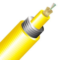 Cleerline TA006S2D9YP-B BendSafe Interlocking Armored Cable, Singlemode, OS2 Strand, 6 Strand, Distribution, Cut to Order