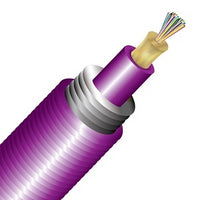 Cleerline TA024M4D9MP-B BendSafe Interlocking Armored Cable, Multimode, OM4, 24 Strand, Distribution, Cut to Order