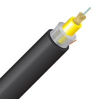 Cleerline 2RMD9125OS2R SFF Rugged Micro-Distribution Cable LT, 2 Strand, Riser I/O, 9/125, G657 A2/B2 OS2, Black, Spool, 1000'