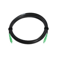 Cleerline SRGDSCSC050ft-APC Simplex Rugged SSF Drop Cable, SC/APC-SC/APC, OS2, 4.8 mm Riser I/O, Black, (15.2m) 50'