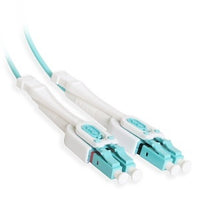 Cleerline UOM3LCLC05M-UPC SSF Uniboot Patch Cable, LC/UPC-LC/UPC, OM3, 2.0 mm Riser, Aqua, (5M) 16.4'