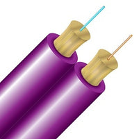 Cleerline D50125MOM4R SSF Duplex Cable Riser, 50/125, OM4, Magenta, Spool, 1000'