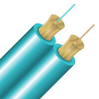 Cleerline D50125MOM3P-500 SSF Duplex Cable Plenum I/O, 50/125, OM3, Aqua, Spool, 500'
