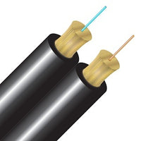 Cleerline D50125MOM3P-BK-B SSF Duplex Cable, Plenum I/O, 50/125, OM3, Black, Cut to Order