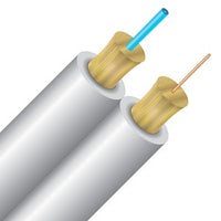 Cleerline DH9125SMOS2P-B SSF Duplex Demarc Cable, Traditional Plenum I/O, 9/125, G657 A2/B2 OS2, White, Cut to Order