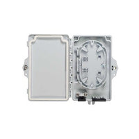Cleerline SSF-OTB2 Outdoor Fiber Optic Plastic Enclosure, Empty, Holds 2 SC Simplex or 2 LC Duplex Adapters