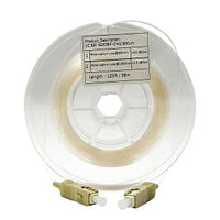Cleerline SSF-CLRMMSCSC-125 Transparent SSF Cleerfiber Multimode Fiber Optic Cable, 50/125, 900µm, Terminated SCSC, Clear, (38m) 125'