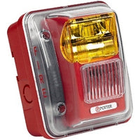 Potter CHS-24AR-WP Wall Mount Horn Strobe, Amber Lens