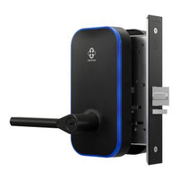 Centrios CEM100-TB-BSP-GA-KR Mortise Lock, GA Keyway, Taylor Bay Lever, Black Suede