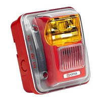 Potter CSLP-24WRR-WP Wall Mount Strobe, Red Lens, Red Body