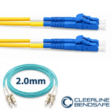 Cleerline CTG-B4E-02LULU-20m BendSafe® OM4 LC/UPC-LC/UPC Patch Cord 2.0mm 20m