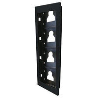 Comelit UT9164B Flush-Mounted Frame for 4 Ultra Modules, Black