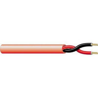 West Penn D980RD1000 18/2 Solid Unshielded FPLR Fire Alarm Cable, 500' (152.4m) Reel, Red