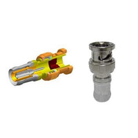 West Penn DB59BNCSL-25 RG59 Double Bubble Style for BNC Connector, 25-Pack