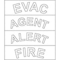 System Sensor DECAL-WC SpectrAlert Advance White Decals for Red non-pad Printed Ceiling Mount Devices, 15 per Box