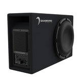 Diamond Audio DESMB12A Diamond Elite DES 12" Slot-Vented Active Subwoofer Enclosure, 500W RMS