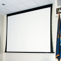 Draper 143028QU Ultimate Access V 123" Motorized Screen with Quiet Motor, 110 V, Low Voltage Controller, Matt White