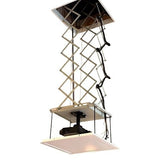 Draper Z454210-2 SL12 Scissor Lift for Projector with Custom Cable Kit, 12' Maximum Lowering Distance