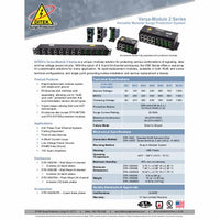 DITEK DK-VM2M75 Series 75V Rapid-Replacement Surge Protection Module with RJ45 Connections
