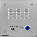 Viking E-30TF-IP Touch-Free VoIP Entry Phone, WAVE to CALL Marking, Includes Flush Mount Rough-in Box, Stainless Steel