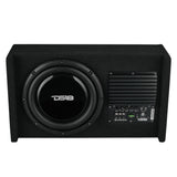 10" Loaded Amplified Shallow Down Fire Subwoofer Enclosure 250 Watts Rms