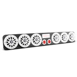 39" High Density ABS Universal Enclosure 6 x 4" and 2 x 2.3" Tweeters (Speakers Not Included)